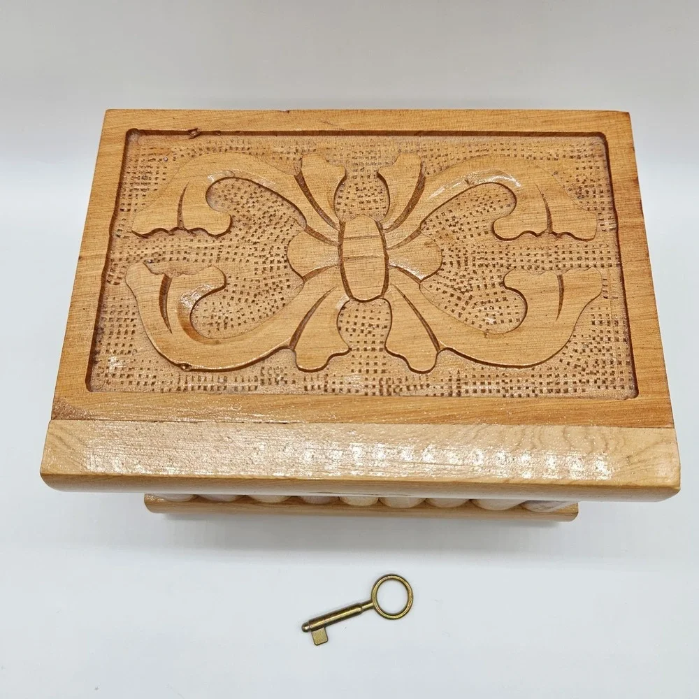 Handmade wooden secret